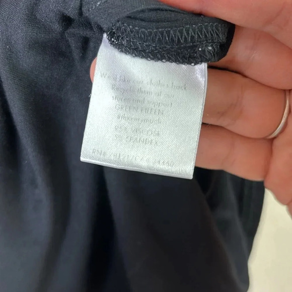 Eileen Fisher Black Shirt Tunic Top size Petite Small - Picture 7 of 8